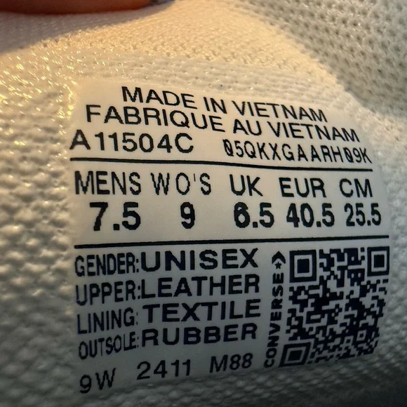 Converse Light Blue Suede Sneakers size 9 - Picture 5 of 7